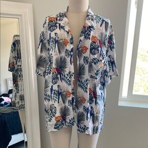 Lucky 🍀 Brand Tropical Print Button-Up Shirt